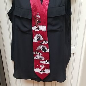 Santa North Pole Tie